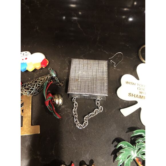 11 pc ASSORTED Stunning VINTAGE 80's Brooch Pin Lot + Ephemera Bundle Of Stuff - Picture 6 of 7